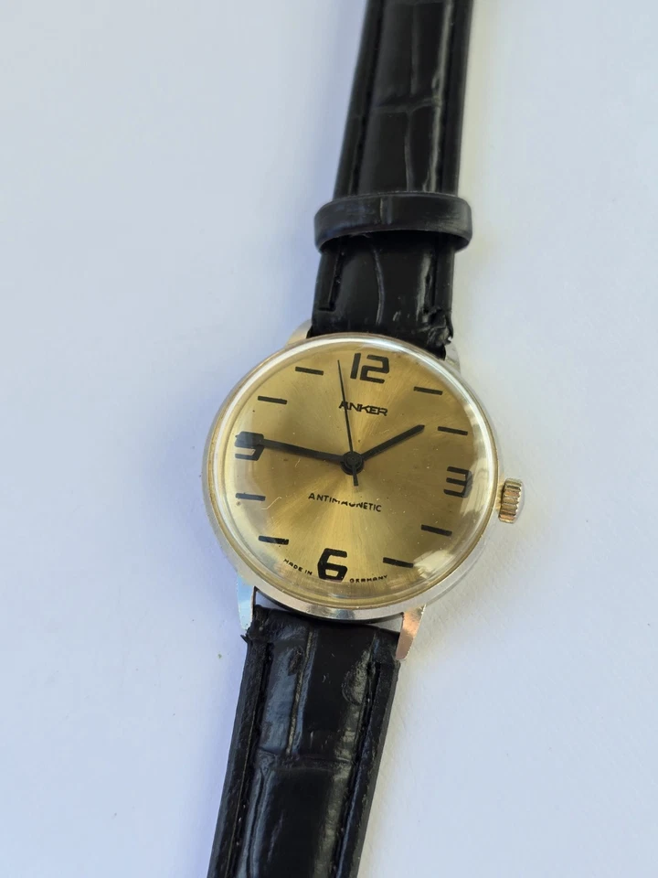 Vintage Uhr Anker Anti Mechanic Retro Watch Made In Germany Herren Uhr Original  - Bild 2 von 4