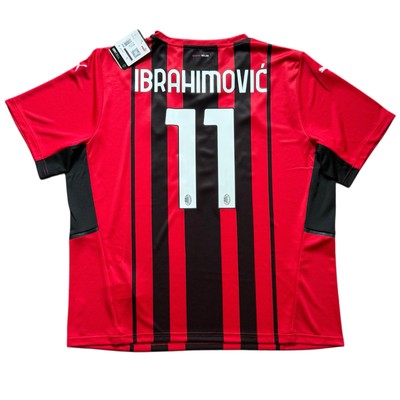 2021/22 AC Milan Home Jersey #11 Ibrahimovic 2XL Puma Soccer