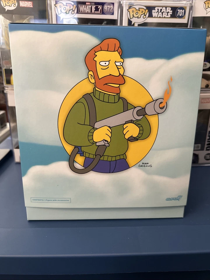 Super7 Ultimates The Simpsons Hank Scorpio Action Figure New Sealed - Image 2 of 4