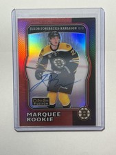 2017-18 O-Pee-Chee Platinum Retro Marquee Rookies Jakob Forsbacka-Karlsson Auto