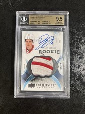 2015-16 Exquisite Collection Dylan Larkin Rookie Auto Patch BGS 9.5 Auto 10