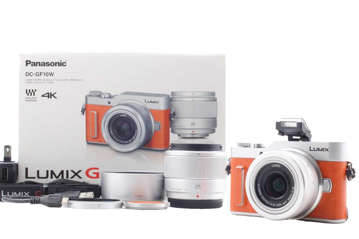Top MINT ] Panasonic Lumix GF10 DC-GF10W 12-32mm 25mm Twin Lens