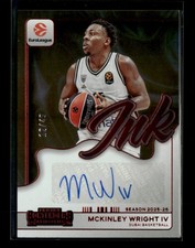 McKinley Wright IV 2025-26 Contenders EuroLeague Ink Auto Red 12/49 [wyf32