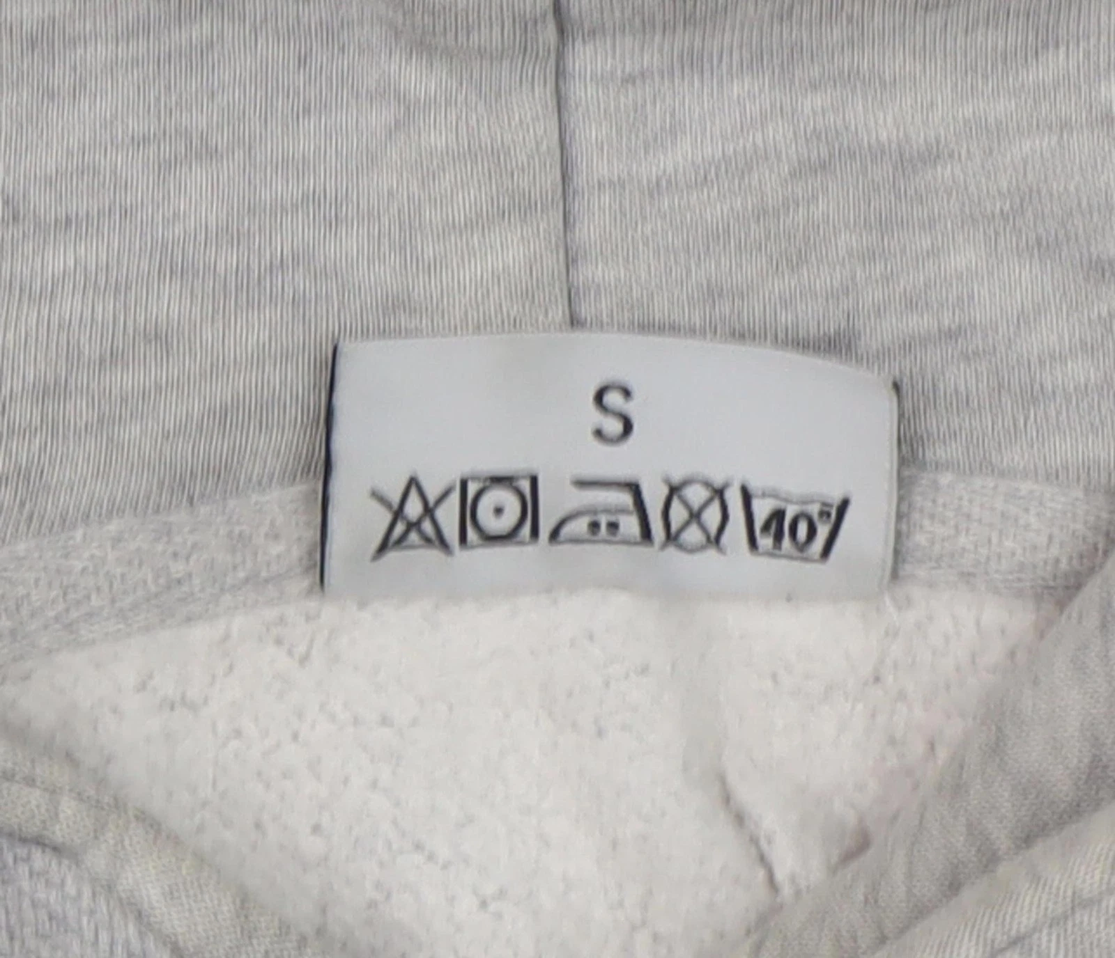 VETEMENTS ATU Felpa con Cappuccio Pullover in Pile Grigio Uomo S