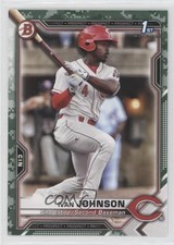 2021 Bowman Prospects Camo Border Ivan Johnson (Should Be Card #BP-149) 07d5