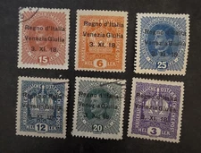 Austrian Territories Acquired by Italy 1918 Stamp Lot  Mint MH OG Unused T17892