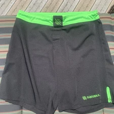 Sanabul Men's 36 Fight Shorts MMA Training Martial Arts Fighter Black Green T15 