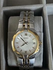 Men’s 36mm Seiko Watch 7N42 6C10 Quartz Two Tone Stainless Steel New Battery