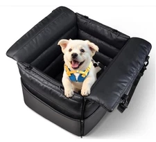 Dog Cat Pet Car Seat with Travel Booster/Safety Leash for Dogs up to 25 pounds