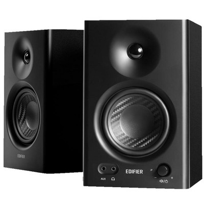 EDIFIER MR4 kompakte 2.0 Aktive Studiomonitore (Aktive Studiomonitore, Black