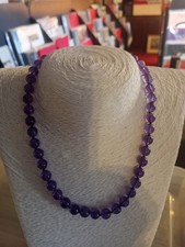 Vintage Amythest Bead Necklace
