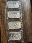 1 oz Holy Family and Magi Nativity Silver Bar (New) - packaged.