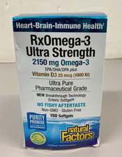 Natural Factors, RxOmega-3, 2,150mg Omega 3 w...