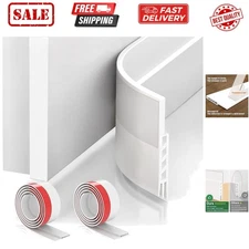 2 Pack Door Draft Stopper，Door Sweep for Exterior & Interior Doors,Door Botto...