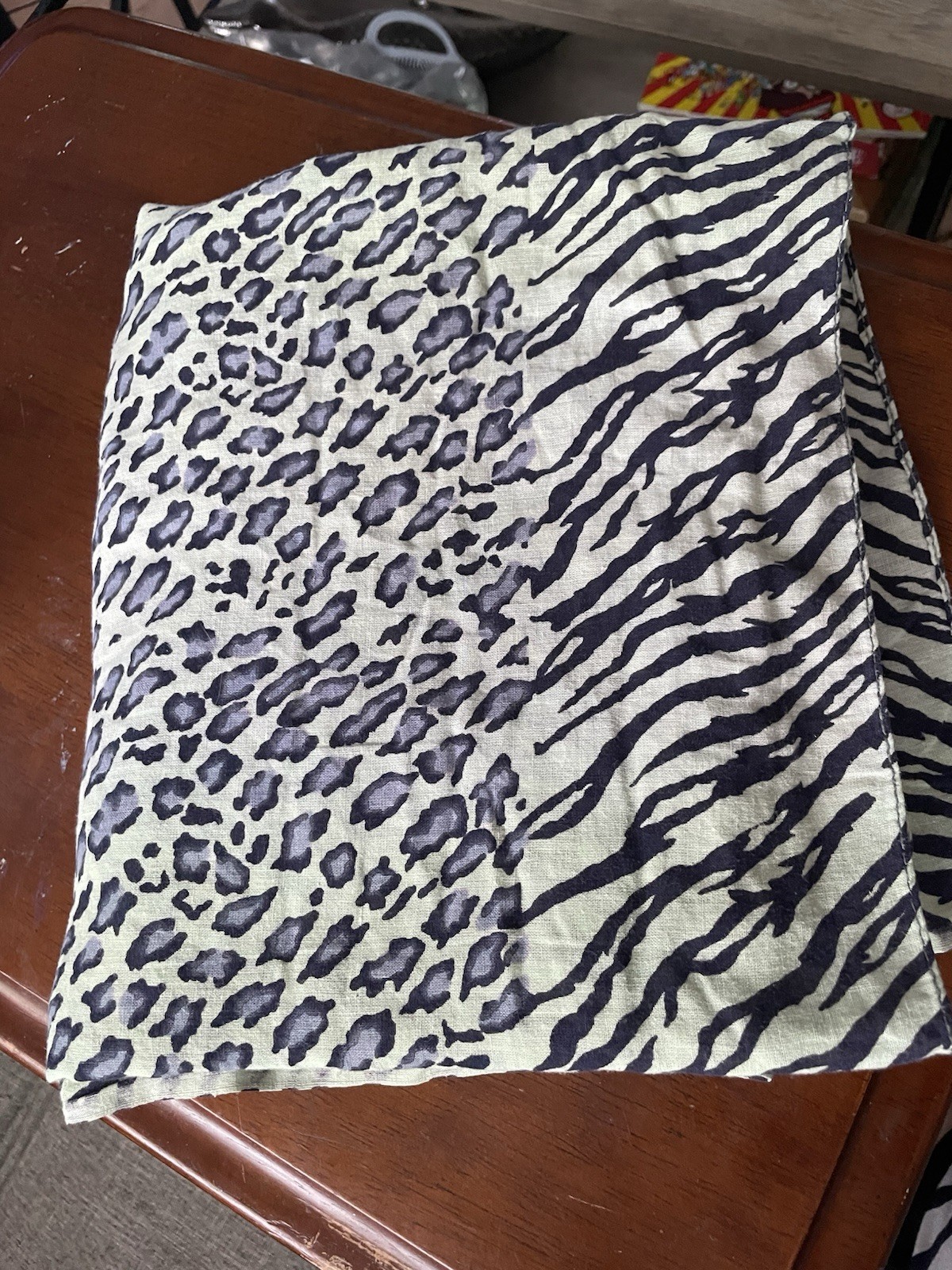 Cheetah Zebra Print Rectangular X Long Multifunct… - image 1