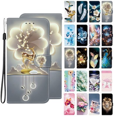 Feather Flower Wallet Phone Case for Xiaomi Redmi 12 13 15 A5 A7 15C 13C 14C 9T
