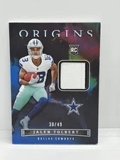 2022 Panini Origins Jalen Tolbert Rookie Patch /149 #ROP-JTO RC Cowboys