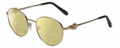 Chopard VCHC52S-0300 23KT Gold Plated Polarized BIFOCAL Sunglasses in Black 51mm