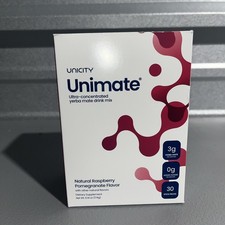 Unicity Feel Great UNIMATE Raspberry Pomegranate 30 Count Sealed Exp Jan 2028