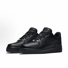 Nike Air Force 1 Low '07 Triple Black Mens Black Sports Sneaker CW2288-001