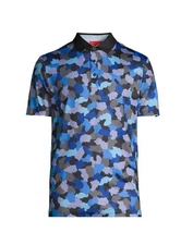 NWT Redvanly Men's Dawson Camouflage Polo Golf Shirt - Tuxedo - R2418 - Size L