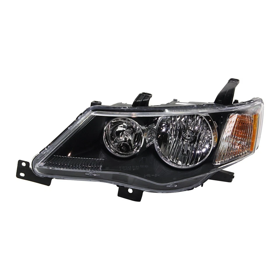 Комплект фар для 2007-2009 Mitsubishi Outlander слева и справа с лампой 2 шт - Изображение 2 из 4