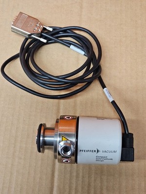 Pfeiffer IKR 251 Compact Cold Cathode Gauge PTR25500 w/ Cable 15-30VDC