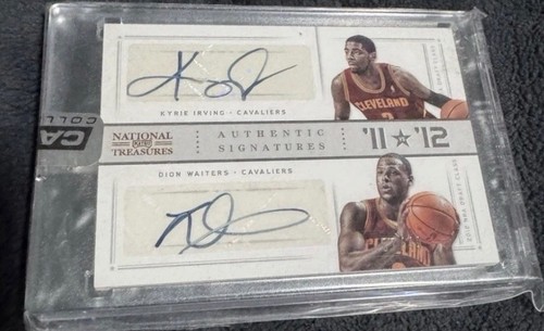 2012 National Treasures Kyrie Irving Dion Waiters Dual Auto /49 