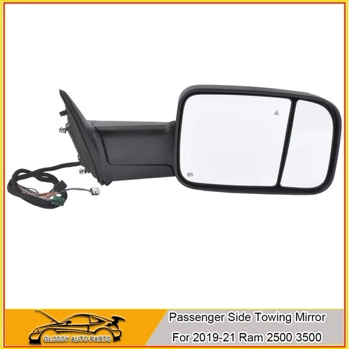Passenger Side Towing Mirror For 2019-21 Ram 2500 3500 CH1321506 68381774AA
