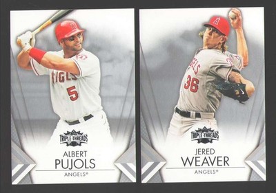 2012 Topps Triple Threads - LOS ANGELES ANGELS Team Set