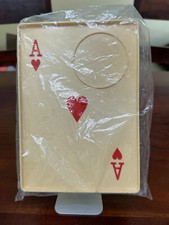 9X6 ACE CARD SNACK/DRIK TRAYS - POKER- CARDS- LAS VEGAS- GAMBLING 1970S MCM NEW