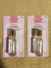 New Sally Hansen Vitamin E Nail  Cuticle Oil Clear 0.45 fl oz 2 Pack