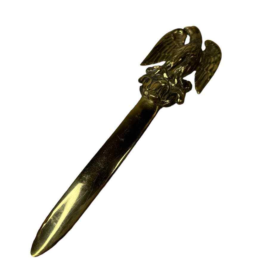 Vintage Brass Eagle Letter Opener Made in Taiwan 9" eBay