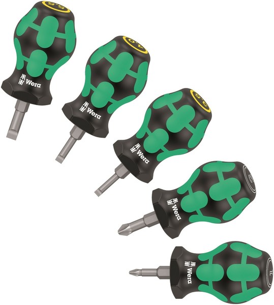 Wera Stubby Set 2 Schraubendreher Satz 5 Teile 05008871001-image