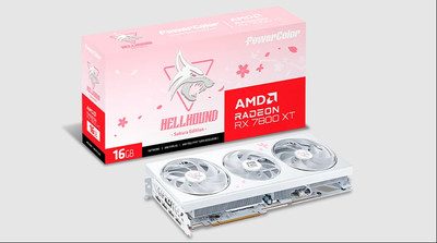 Origin Power Color Radeon RX 7800 XT Graphic Card GPU GDDR6 16GB 16G-L/OC/SAKURA