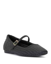 VINCE CAMUTO Women's Vinley Basketweave Mary Jane Flats 10