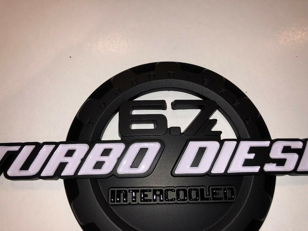 2011 2020 FORD F250 F350 6.7 TURBO DIESEL INTERCOOLED EMBLEMS 3X
