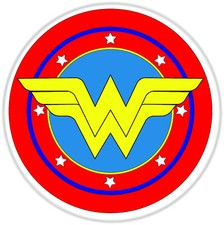 Wonder Woman Logo Vinyl Sticker Batman Car Wall Decal Dawn Of Justice League