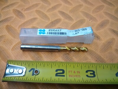 NEW OSG 4.47mm Dia. Jobber Length HSS-E Drill Bit 8595447 EX-SUS-GOLD
