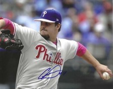 Signed  8x10 COLE IRVIN Philadelphia Phillies Autographed photo - COA 
