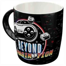 Retro Sturdy Ceramic Mug BEYOND IMAGINATION - GAMING 330ml by Nostalgic Art