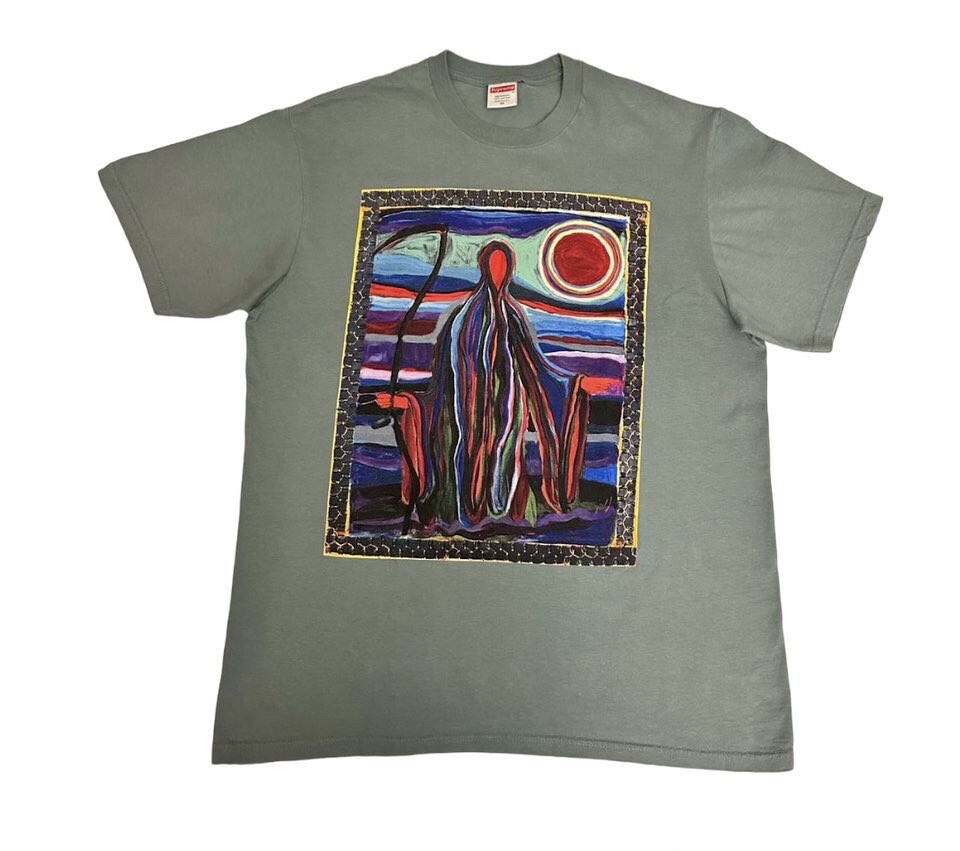Supreme SS19 Reaper Josh Smith T Shirt Tee Dark Sage Green Black