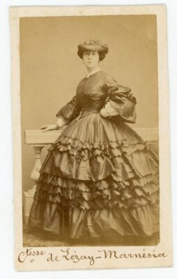 Vintage CDV Maison Martinet Paris 1860, die Gräfin von Lézay - Marnesia