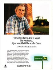 1991 John Deere Leadership At Work -Original Print Advertisement (11in x 8in)