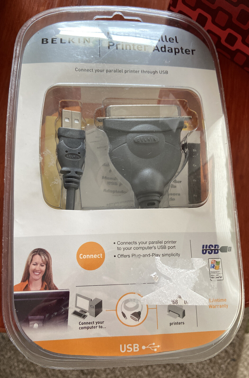 Belkin USB to Parallel Printer Adapter Model F5U002v1 NEW Sealed eBay