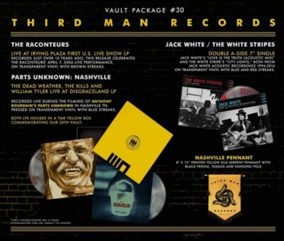 Third Man Records Vault Package #30 Jack White Stripes Raconteurs Third Man Records Vault Package #30 Jack White Stripes Raconteurs