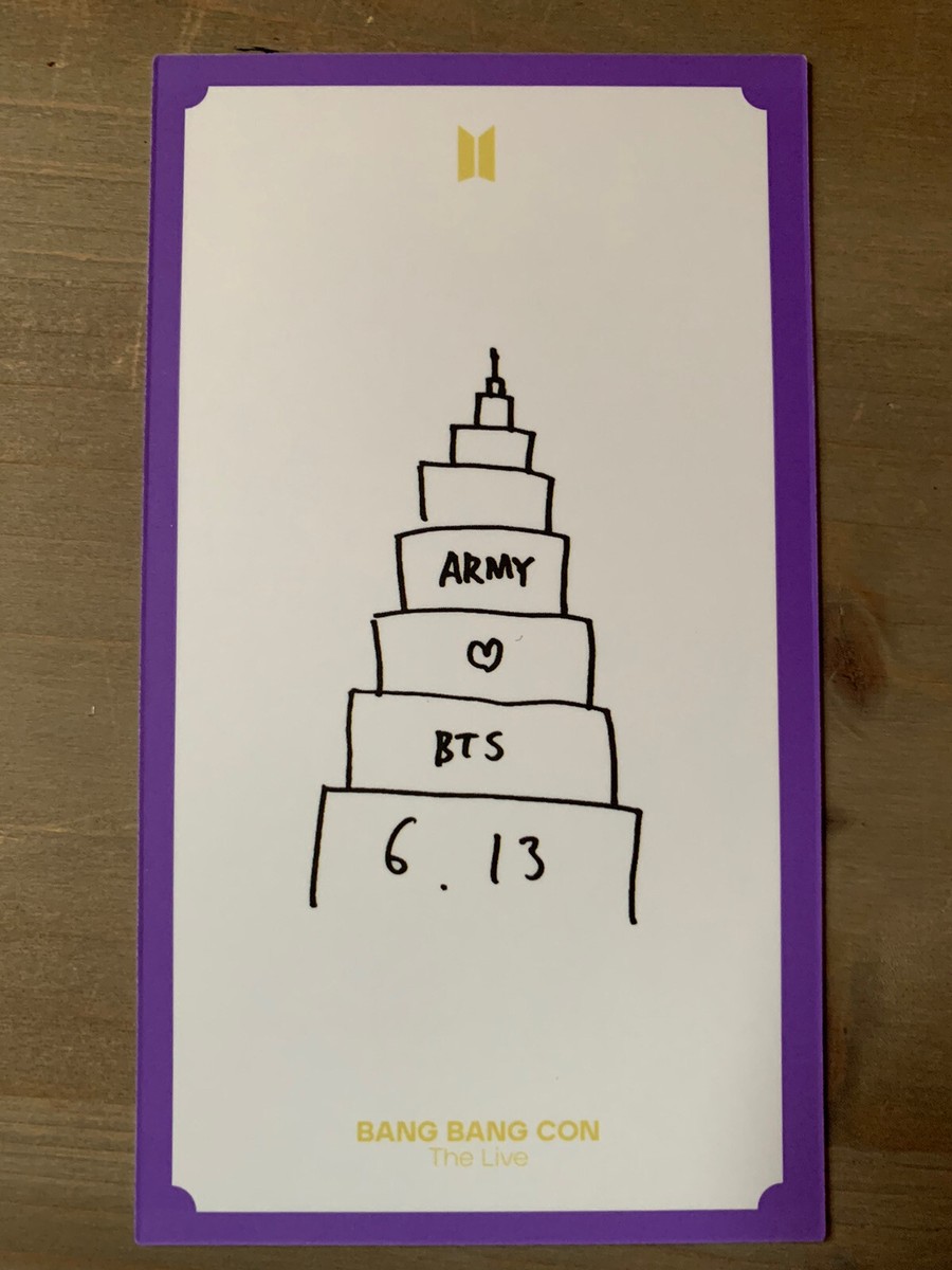 BTS BANG BANG CON MESSAGE CARD JIN SEOKJIN 3/4 *ORIGINAL* | eBay