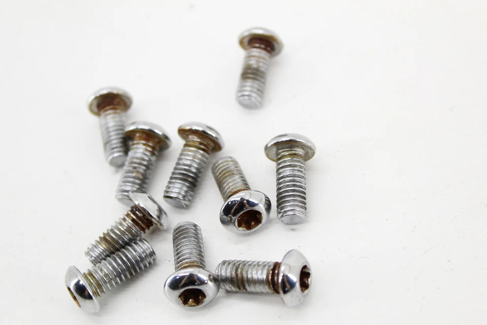 00-23 Harley Davidson Ultra Limited Chrome Front Brake Rotor Bolt Set - Image 4 of 4