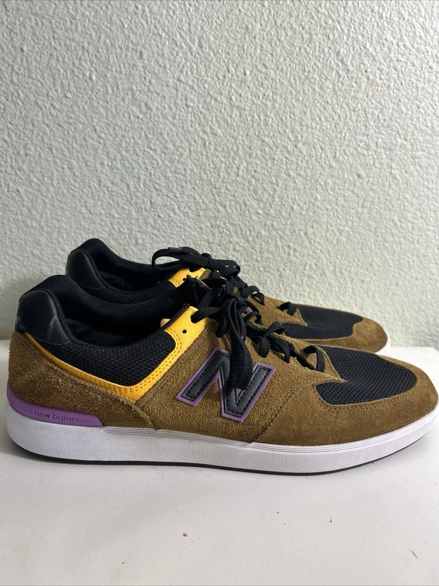 New Balance 574 V1 All Coasts Brown Black Shoes Men\'s Size 9.5 AM574MUP New Balance All Coasts AM574 Court (Brown/Black) Men main image 3