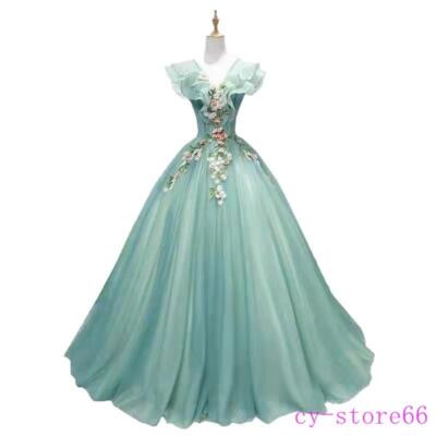 Women's Princess Fairy Wedding Long Dress Puffy Banquet Prom Gown Flower Clothes | eBay Women's Princess Fairy Wedding Long Dress Puffy Banquet Prom Gown Flower Clothes | eBay